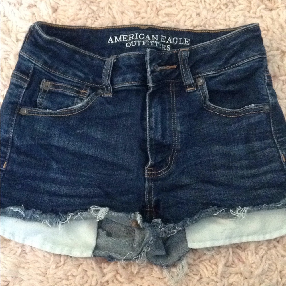 American Eagle Darkwash Shorts